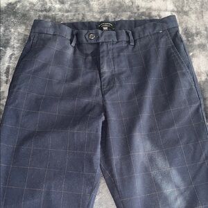 Banana Republic Pants Mens 33x30 Blue Plaid Grayson Slim Tapered Chino Pants